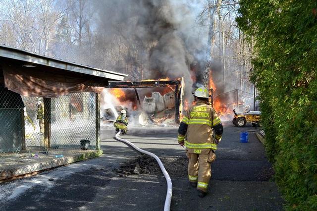 Garage Fire - Hauck Rd. - 11/21/2013